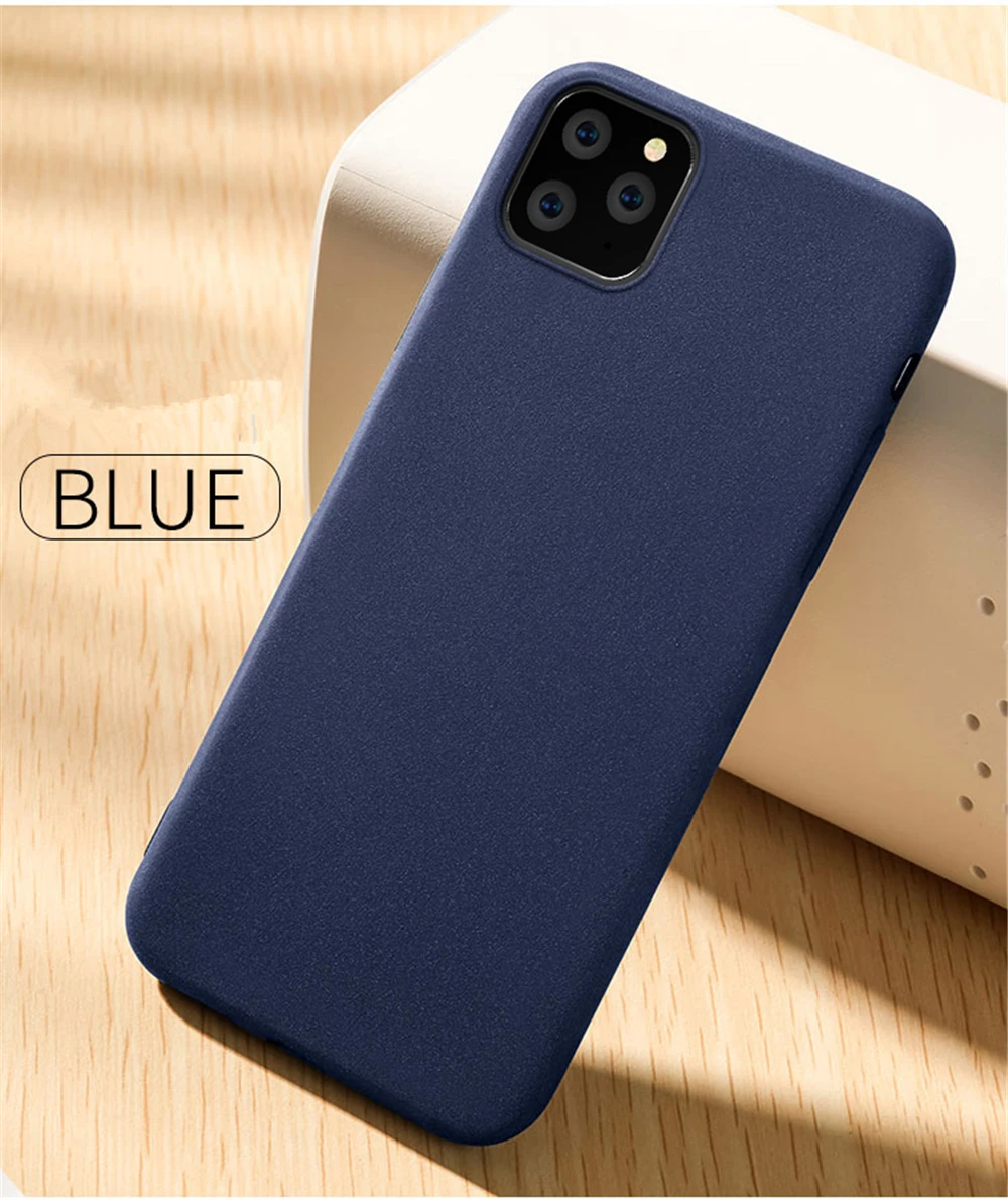 Ультратонкий матовый чехол с песчаником для iPhone 11 Pro Max scrip, мягкая задняя крышка для iPhone 11, 6 S, 7, 8, XR, XS Max Plus, тонкие чехлы для телефонов