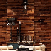 american vintage personalized wood board wood grain wallpaper study bar restaurant clothing store cafe background wallpaper