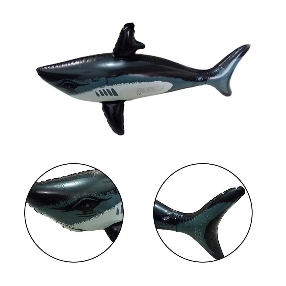 

Kawaii Floating Shark Float Toy Kids Adults Inflatable Water Animals Whale Accessories To Fish Baby Your Gift Pool Simulation Sw