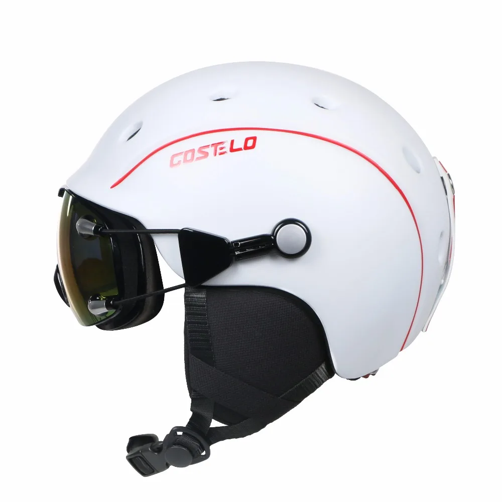 Новейший Costelo Airwolf скейтборд лыжный сноуборд шлем лыжные очки интегрально-формованные сверхлегкие дышащие лыжный шлем