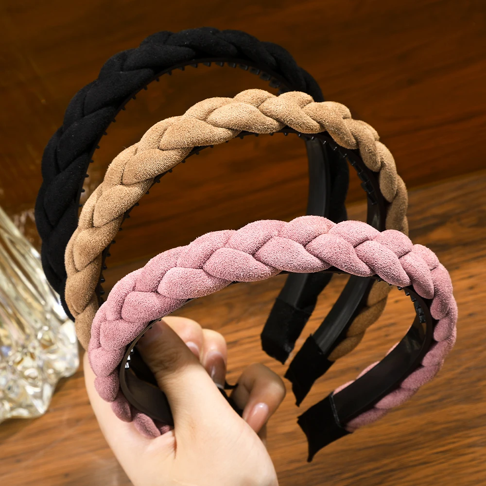 Новинка Женский ободок Haimeikang с перекрестным узлом твист для взрослых Осень-зима |