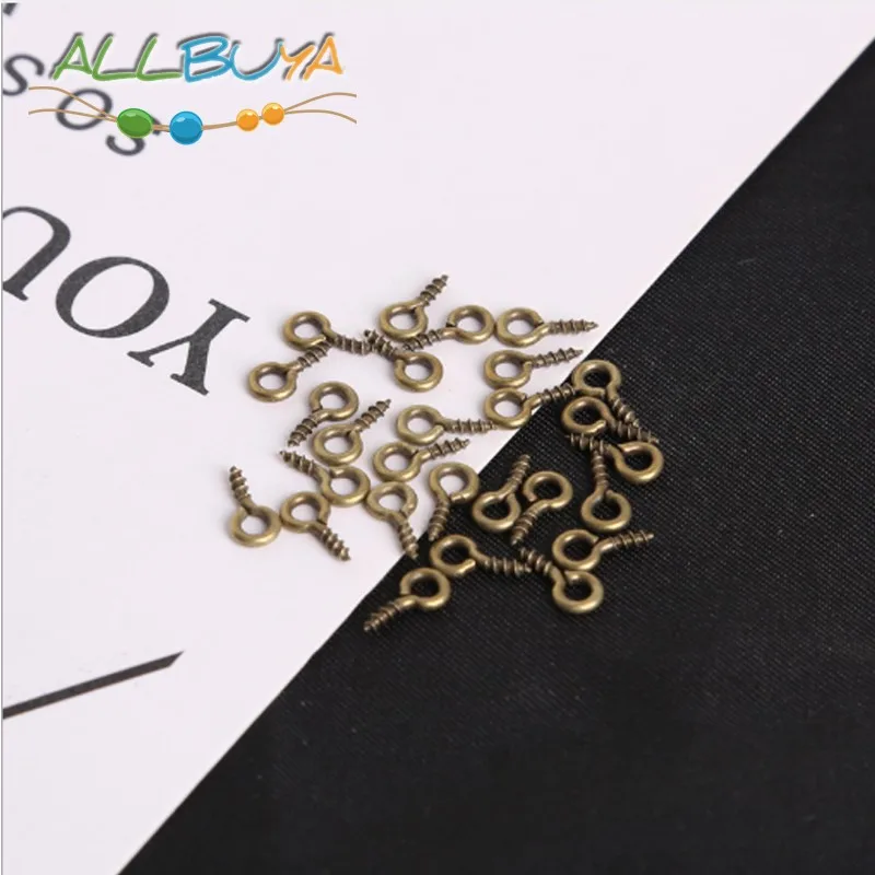 Маленькие маленькие шпильки для овечьих глаз 200 шт. шнеки с резьбовыми золотыми