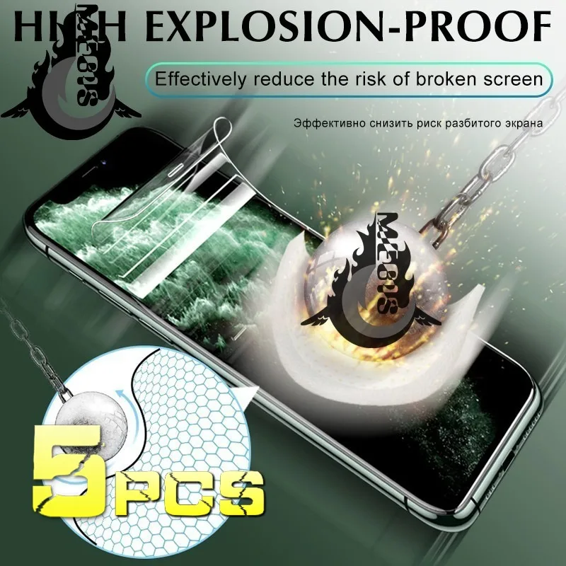 

5p Hydrogel for IPhone 12 Pro XS Max Screen Xr Protector/protectors Iphone 12/11 Pro X Max 7/8/6 Plus Iphone 12/11 Accessories