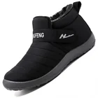 Мужские зимние ботинки на меху, черные утепленные ботинки для пар, удобные уличные кроссовки для мужчин и женщин, новинка зимнего сезона 2021