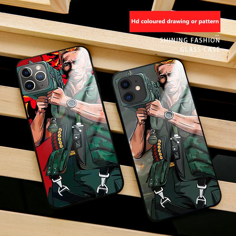 Funny Schwarzenegger case For iPhone 11 pro XR X XS MAX 1985 Arnold movie Commando poster 6 6S 7 8 Plus Phone Cover |