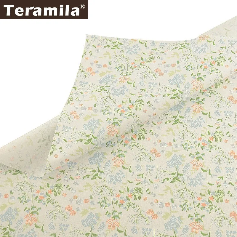 Teramila 40 см x 50 см 7 шт. цветочный дизайн хлопок саржевая Ткань DIY подушка для шитья лоскутное украшение для дома Tissu Tela