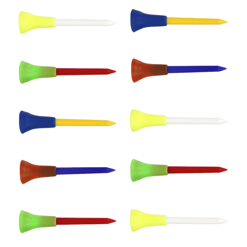 10 шт. понижающие тенниски для гольфа пластиковая тенниска цветная лучшая занятий