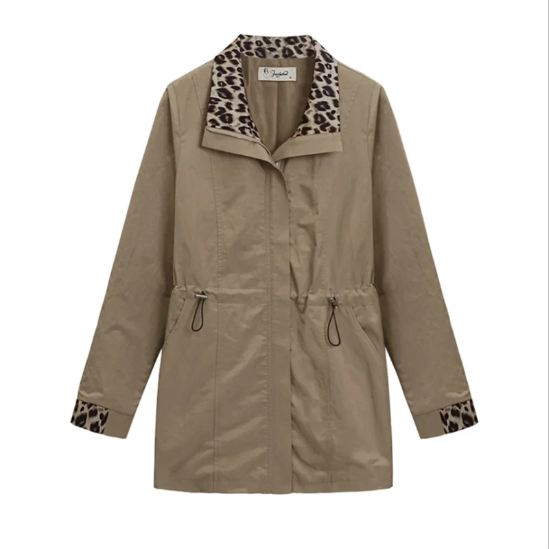 Осеннее пальто тренчкот женское новое осеннее женская прямая ветровка средней