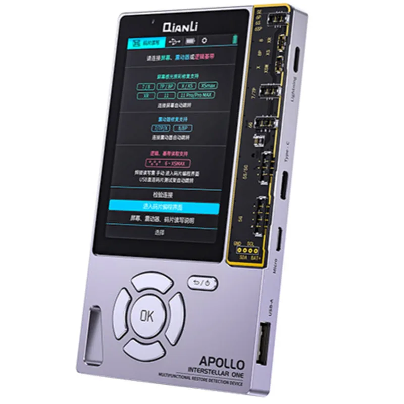 

Устройство обнаружения восстановления Qianli Apollo 6 в 1 для 11 Pro Max XR XSMAX XS 7 7P 8 8P, инструмент для ремонта истинного тона аккумулятора, гарнитуры