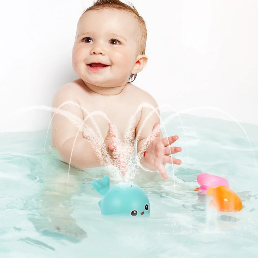 

2 PCS Light Whale Bath Automatic Induction Light Sprinkler Shower