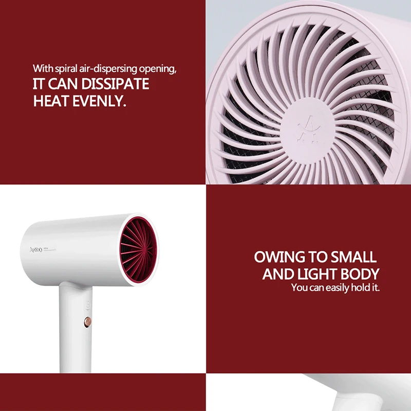 Профессиональный электрический фен для салона портативный с мощным ветром и