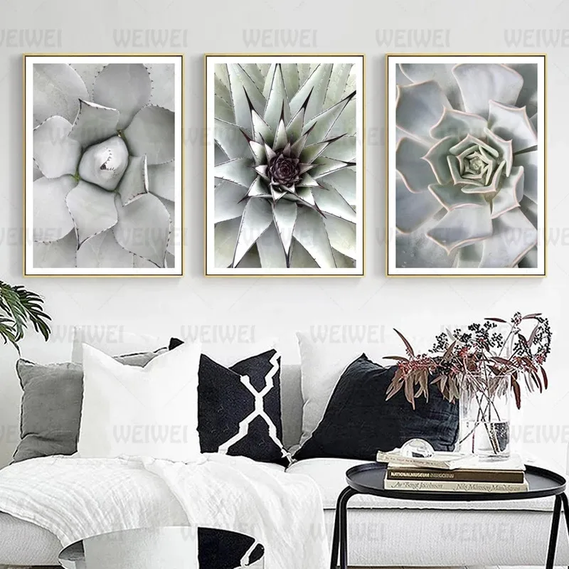 

Ucculent Botanical Canvas Posters Nordic Art Decorative Print Wall Painting Decoration Pictures Modern Living Room Decor