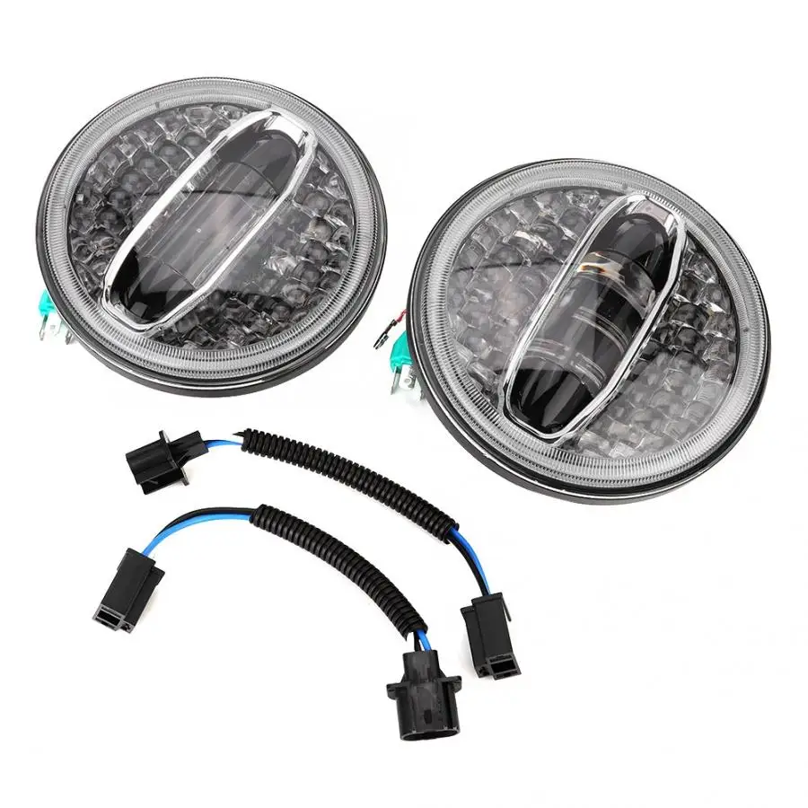 1 Pair 7inch Waterproof 108W Headlamp LED Light Bulb Headlight Fit for Jeep Wrangler JK | Автомобили и мотоциклы