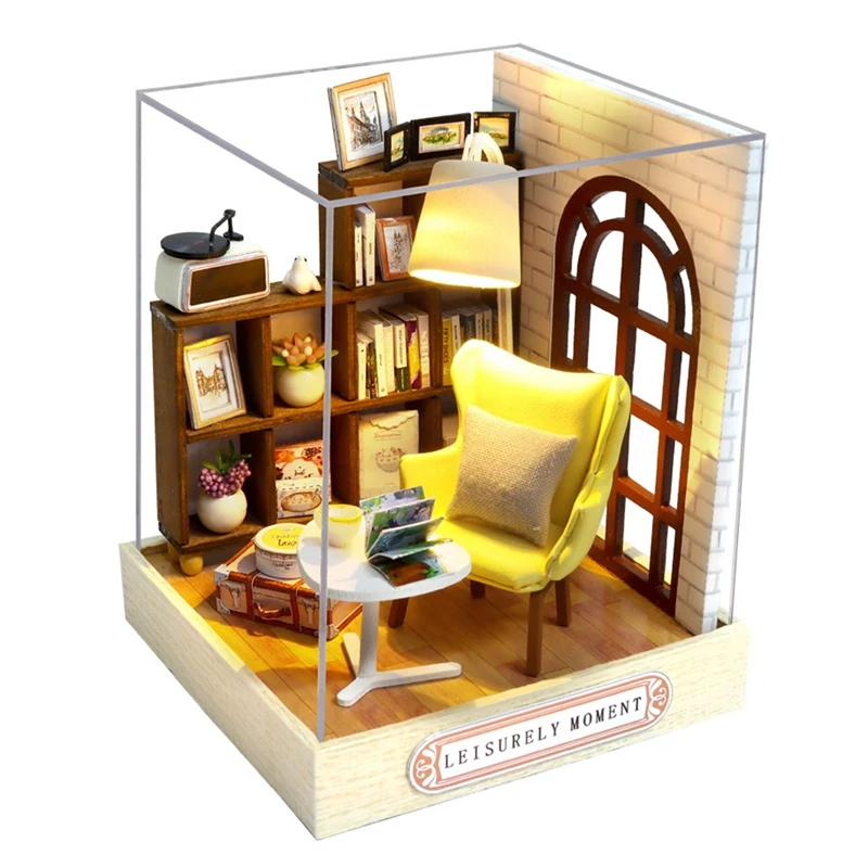

Трехмерная деревянная домашняя хижина ручной работы с 3D эффектом