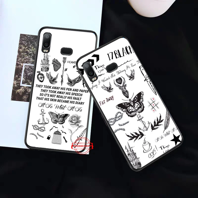 Силиконовый чехол с бабочками в стиле Гарри для Samsung A3 A5 A10S A30S A50S A6 Plus 2018 A7 A8 A9 A10 A30