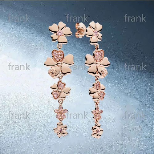 

287114NPR ROSE WILDFLOWER MEADOW HANGING EARRINGS