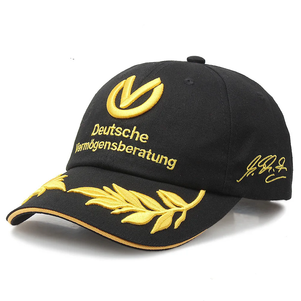 

2021 New Cotton Baseball Cap For Schumacher Signature F1 Formula One Fashion Brand Snapback Hat Sport Car Motorcycle Trucket Hat