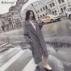 Женское длинное зимнее пальто-кокон с лацканами