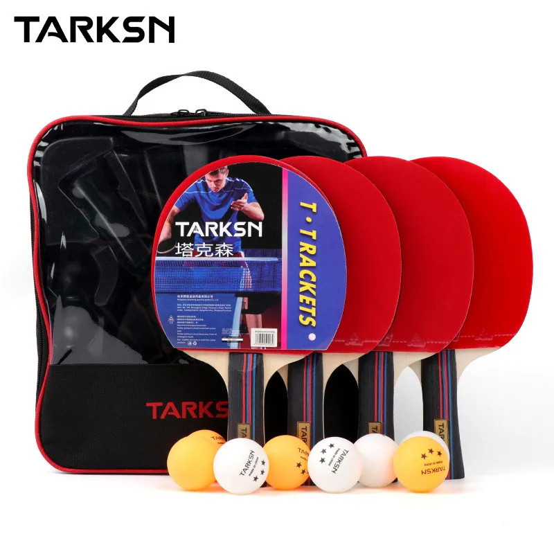 TARKSN 4 шт. профессиональный набор ракеток для пинг понга 8 мячей настольного