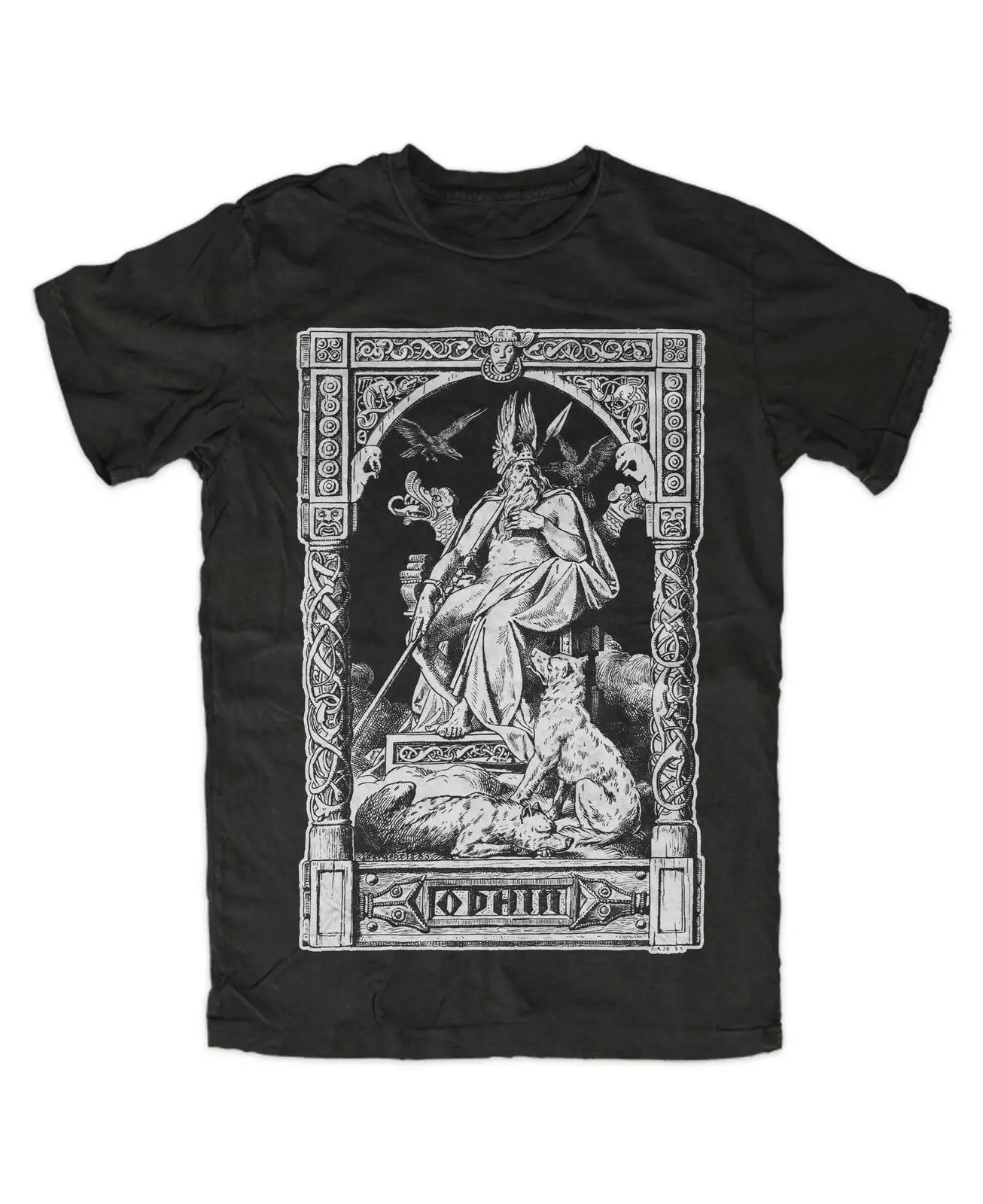 

God War Thor Hammer, Viking Valhalla, Odin Throne T-Shirt. Summer Cotton Short Sleeve O-Neck Mens T Shirt New S-3XL
