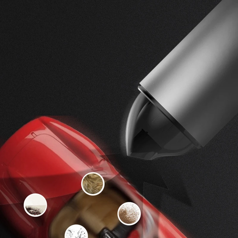 Пылесос автомобильный Аккумуляторный с функцией сухой и влажной уборки 5200 Па |