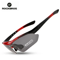 rockbros 5 lenses polarized cycling glasses with myopia frame men sunglasses road bike goggles mountain bicycle eyewear women