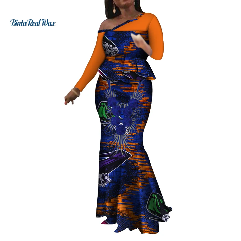 

Женский комплект из 2 предметов: Топ и юбки с аппликациями в африканском стиле