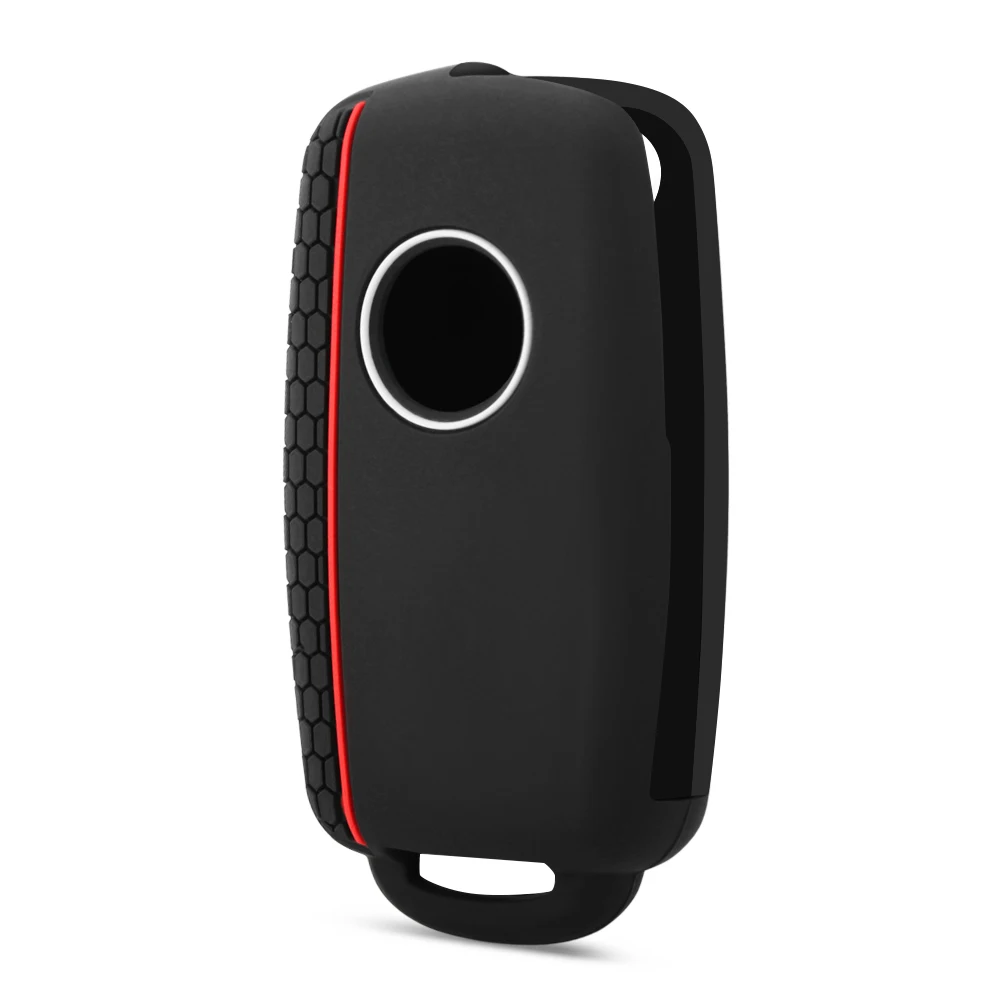 Силиконовый чехол для ключей от машины VW POLO Bora Beetle Passat Tiguan Golf Jetta Eos SKODA Fabia Octavia