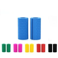 1 pair dumbbell grips anti slip barbell pad silicone handle for pull up weightlifting support fitness kettlebell protect grip