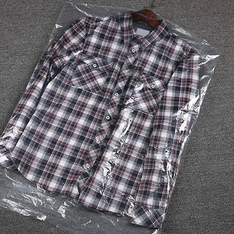 

50Pcs 60X100cm Clothes Dust Cover Dry Cleaner Bags Waterproof Garment Bags Wardrobe Hanging Clothing Coat Dust Cover