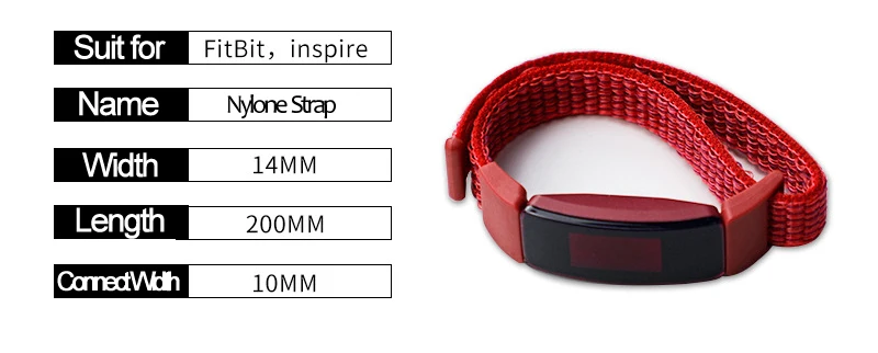 Nylone браслет ремешок для Fitbit Inspire HR Band трекер фитнес-активности спортивные часы сменный ремешок на запястье браслеты