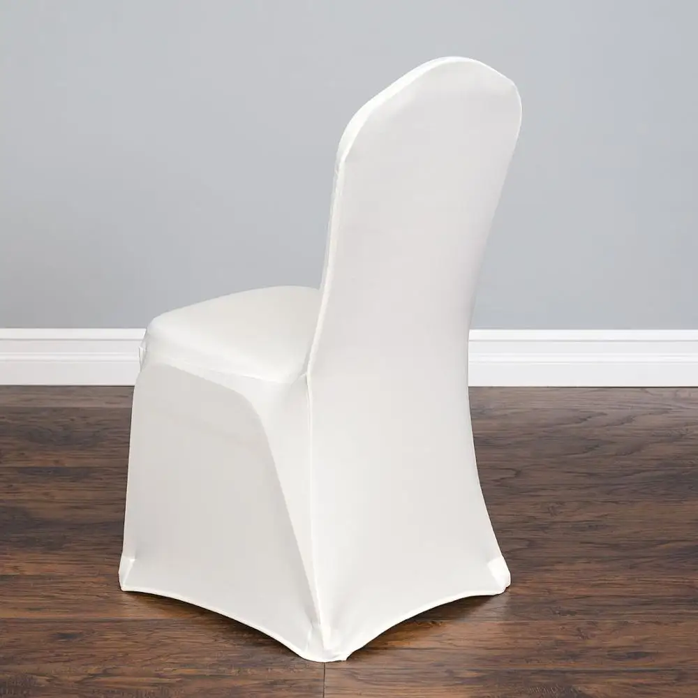 HAORUI White Wedding Party Chair Cover Spandex Stretch For Hotel Banquet Home 20PCS Meeting Covers Wholesale | Дом и сад