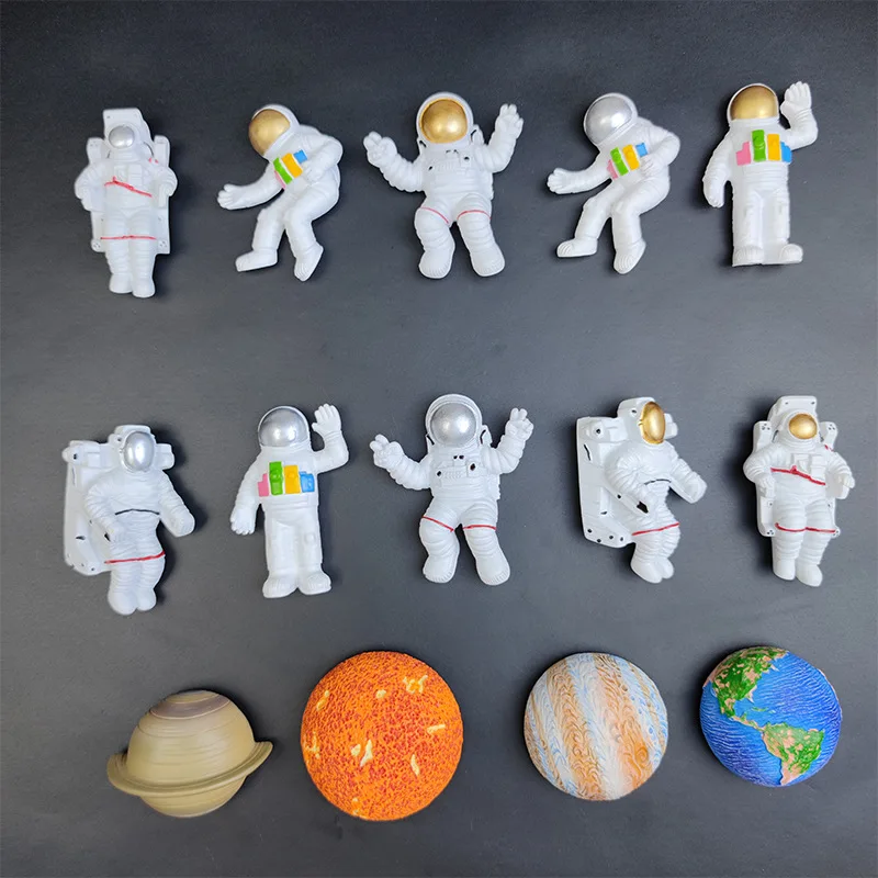 1 шт Оптовая торговля наклейками на холодильник "Космонавты в космосе" Магниты "Шаттл" Нетфликс Галактики Луна Солнце.