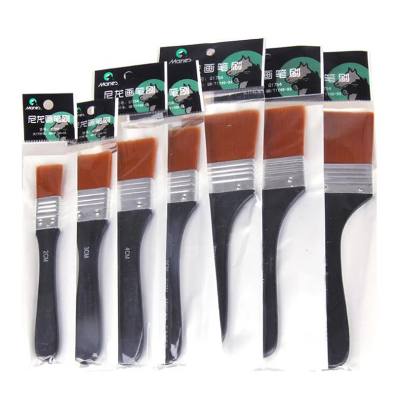1 Шт. Высокое качество кисти для рисования Нейлон масляной живописи вода порошок