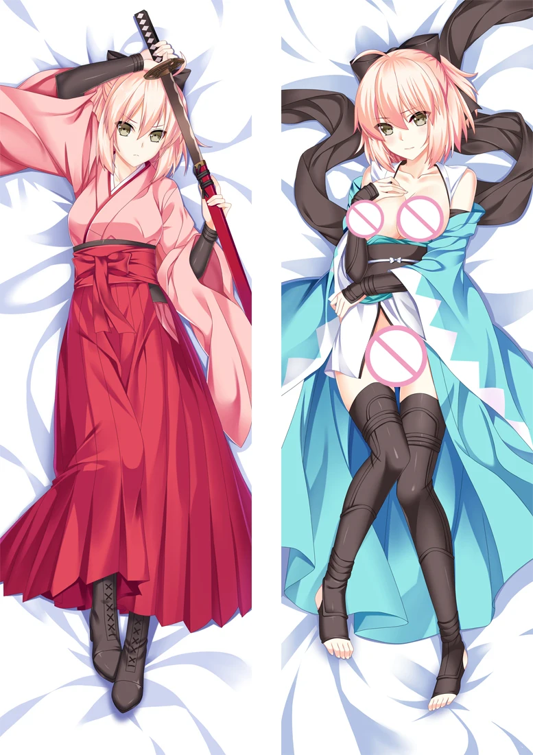 

Fate Grand Order Okita Souji Dakimakura Cover Customize Bedding Room Decoration 2Way Cartoon Anime Hugging Body Pillowcase