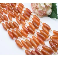 2strandslot 40mm natural smooth candy color cylindrical agate stone bead for diy bracelet necklace jewelry making strand 15