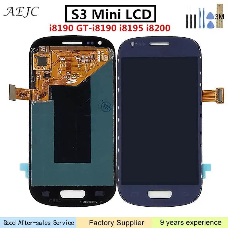 Супер OLED для Samsung Galaxy S3 Mini i8190 I8190N I8195 i8200 GT ЖК дисплей кодирующий преобразователь