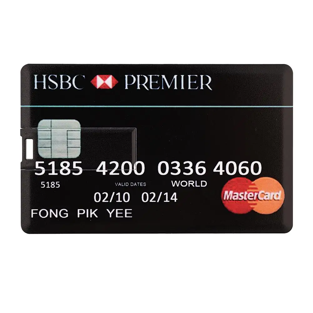 Кредитные карты Master visa карты HSBC Американский Экспресс USB флеш-накопитель ручка 64 Гб 32 г 8 г 16 г зарядка USB карта памяти ручки привода - Цвет: E