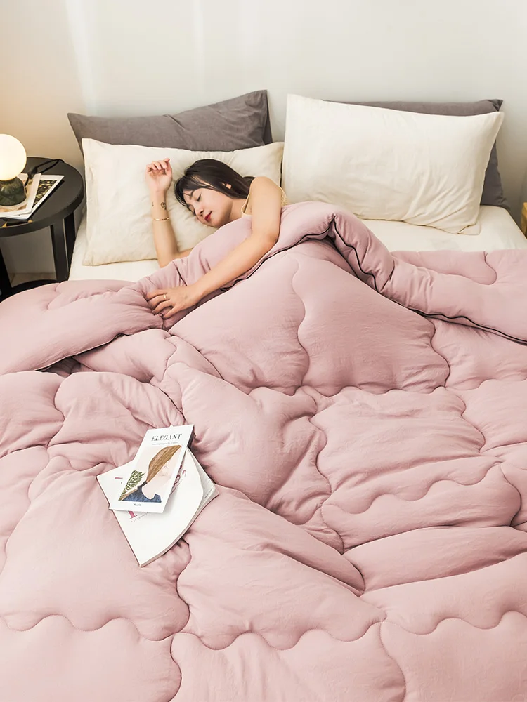 Высококачественное плотное зимнее одеяло дешевое и удобное лоскутное с боковой