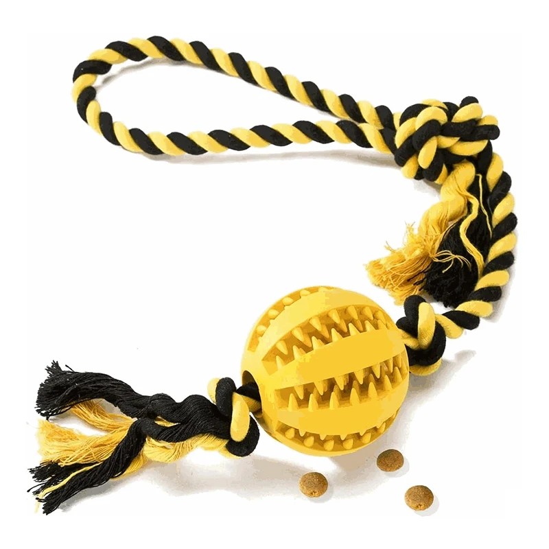 Горячие товары для домашних животных игрушки собаки мяч жевательный зуб чистая