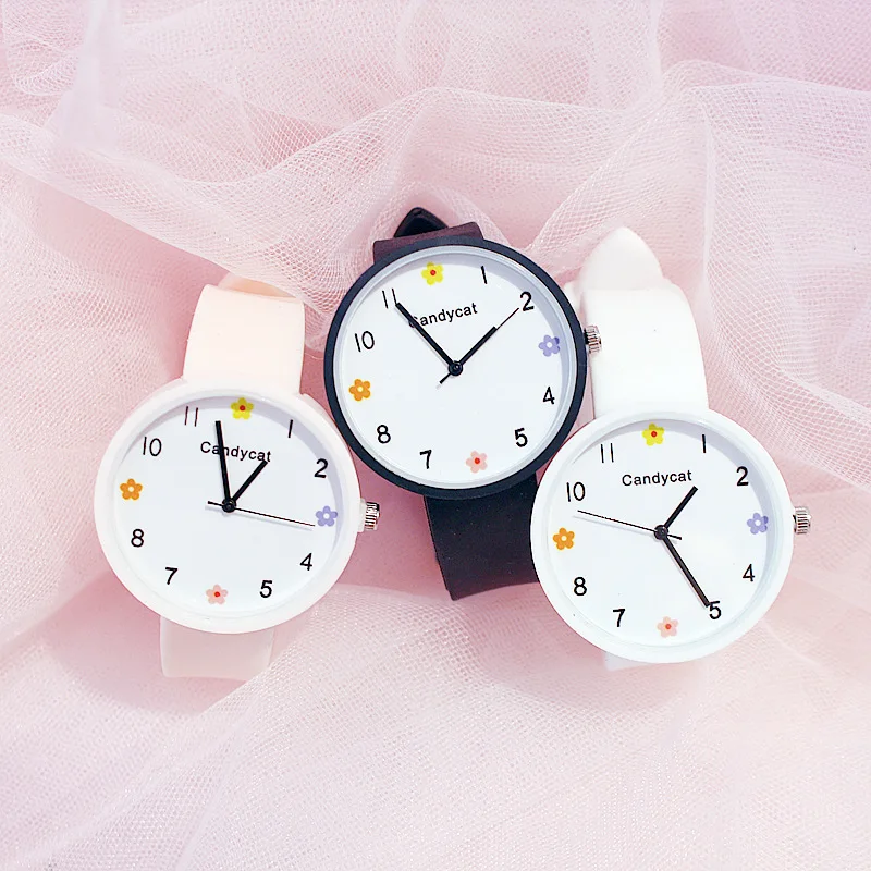 

Elegant Flower Girl's Cherry Blossom Hipster All-match Mori Line Watch Female Junior High School Student Waterproof Wristwatch