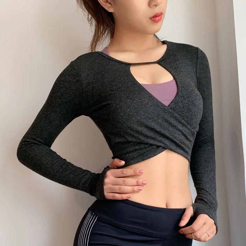 Сексуальные пупочные женские спортивные колготки Женская быстросохнущая одежда