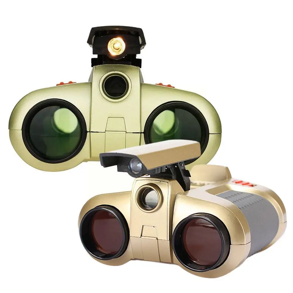 

1 Pieces 100% Brand New 4x30 Binocular Telescope up Scope Night Kid Binoculars Light Vision Novelty Boy Toys Gifts Children O9G9