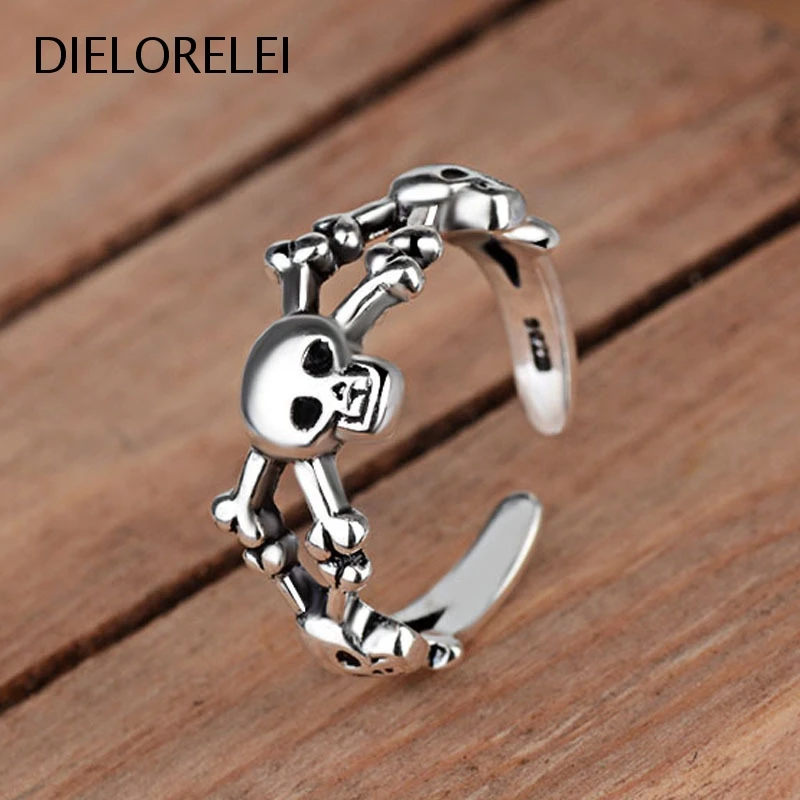 

DIELORELEI 925 Sterling Silver Accessories Gift Adjustable Ring Style Girls Light Luxury Prevent Allergy Temperament Women