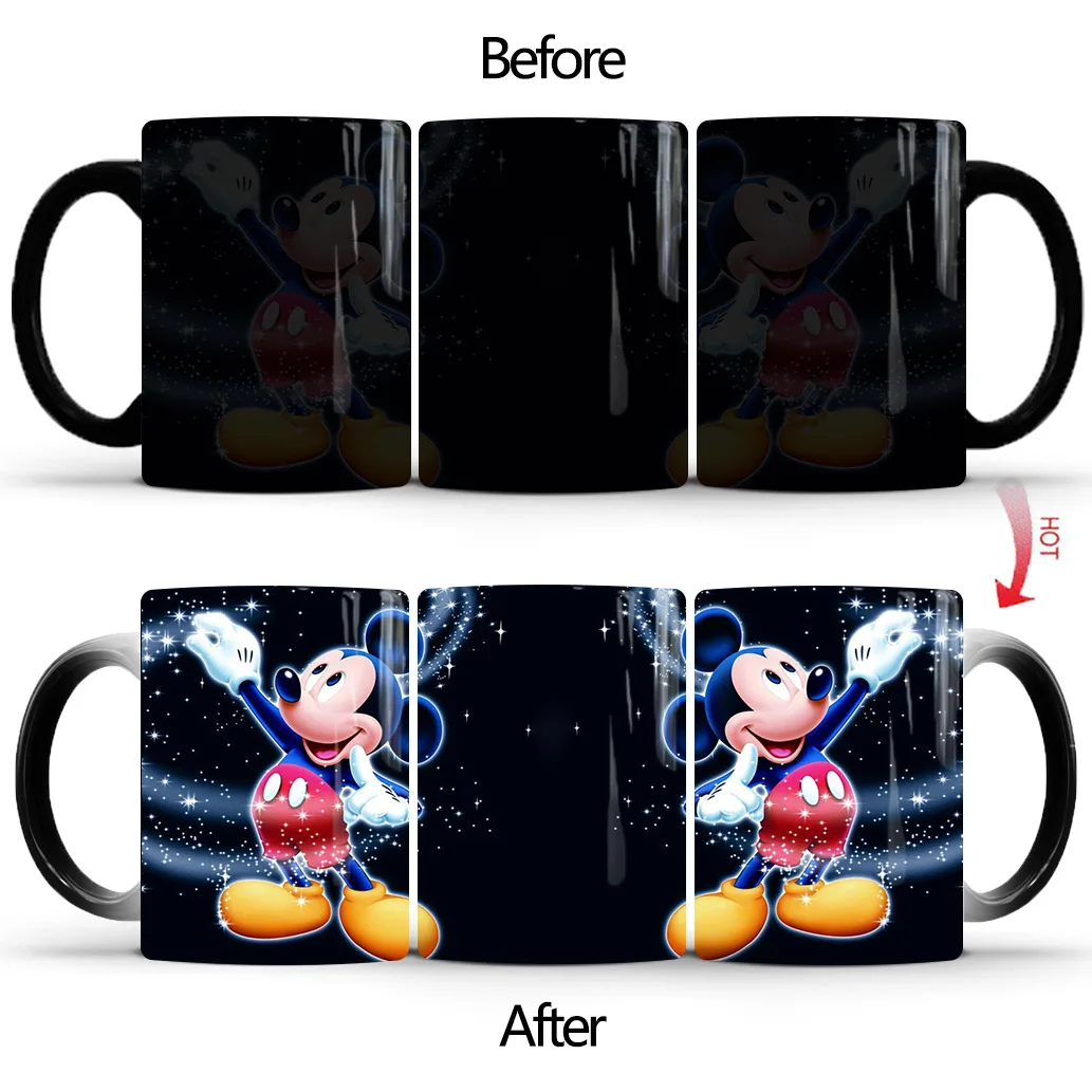 

Disney Maker Mickey Mouse Series Color Changing Bone Porcelain Maker Home Office Large Capacity Coffee Maker Milk Maker