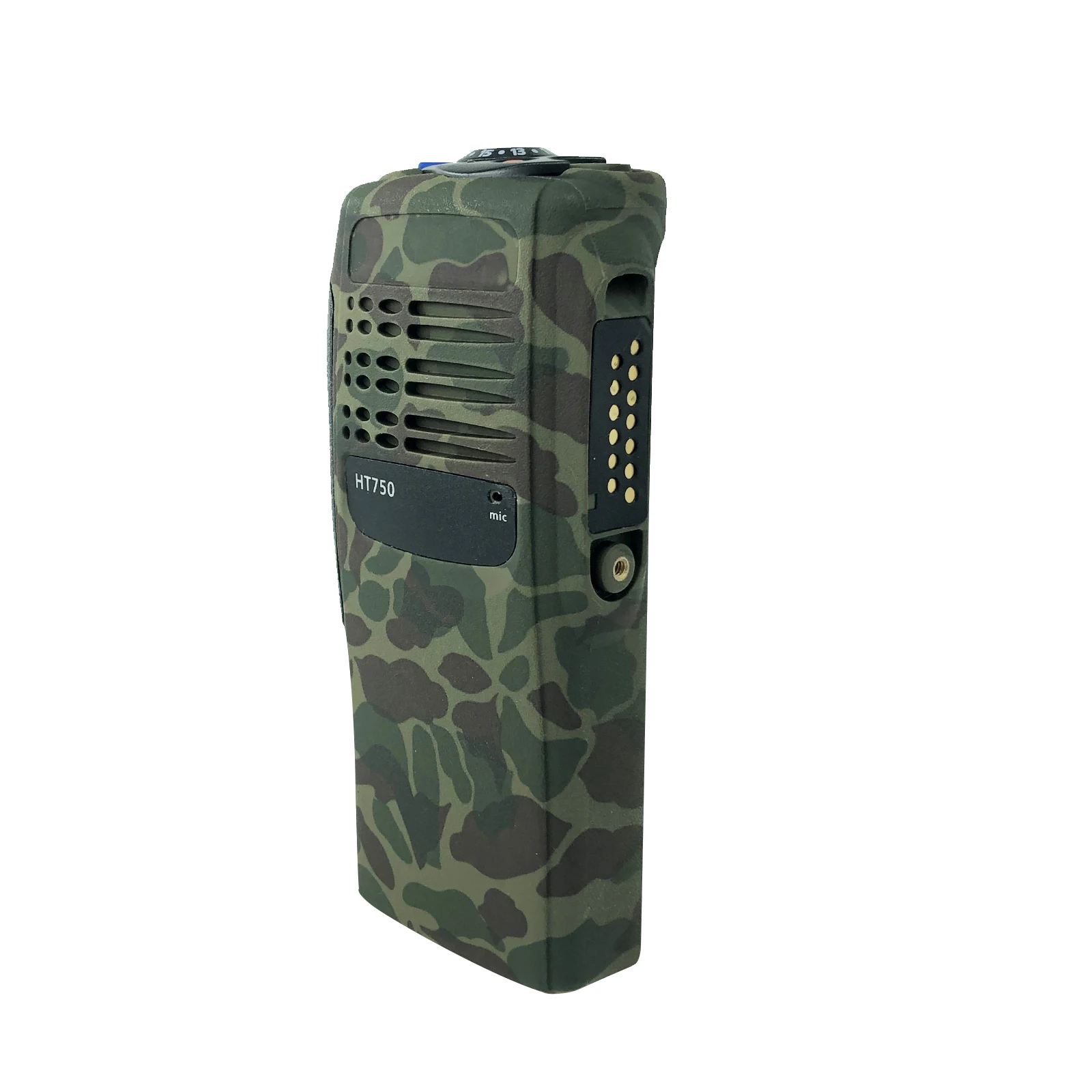 Camouflage Walkie Talkie Replacement Repair Housing Case with Speaker & Mic fit for Motorola HT750 GP328 GP340 Portable Radio