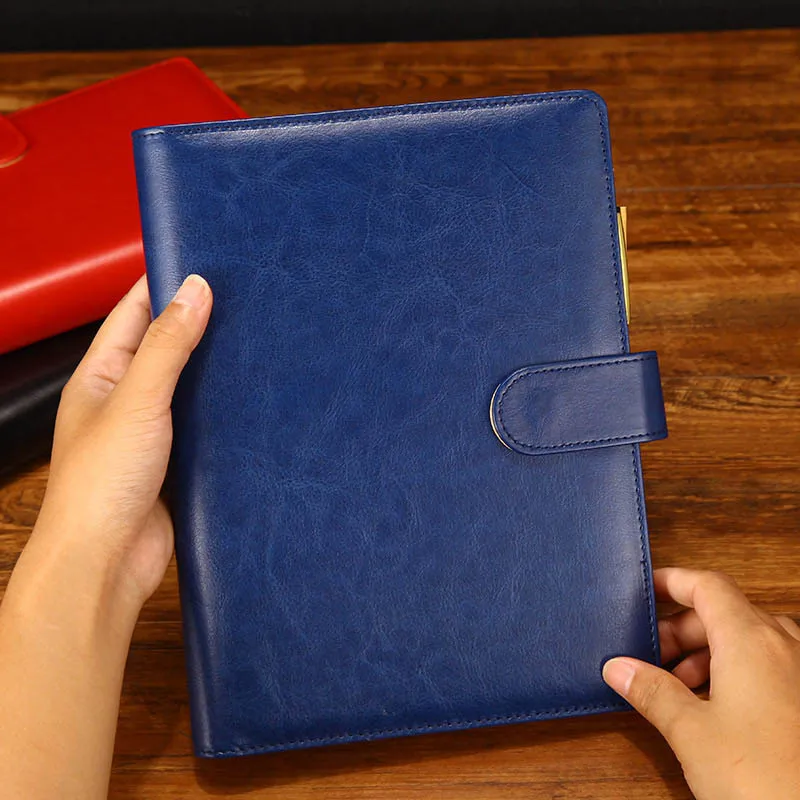 Новое поступление однотонный блокнот из мягкой искусственной кожи для бизнеса