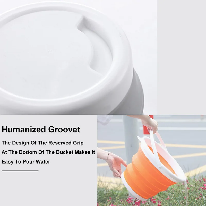 10л Складное портативное ведро для туризма на открытом воздухе мойки автомобилей