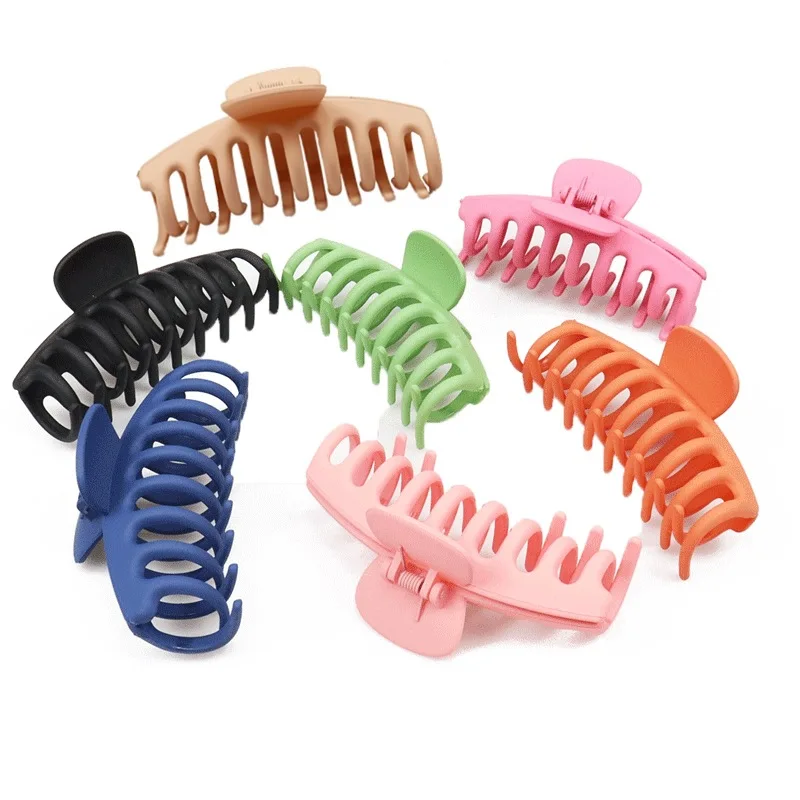 

2021 New Clamps Crab Clip Hair Accessories Women Big Plastic Hair Claw Clip
