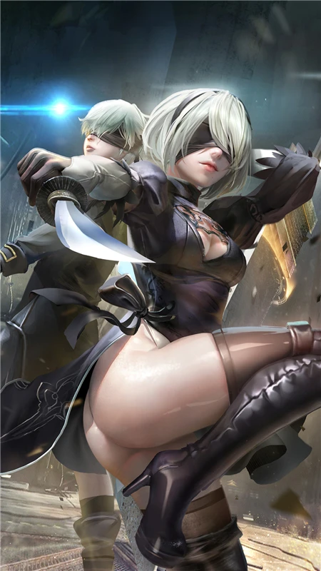 Художественный принт NieR Automata печать 2B плакат постер YoRHa 9S A2 Печать на холсте | Дом